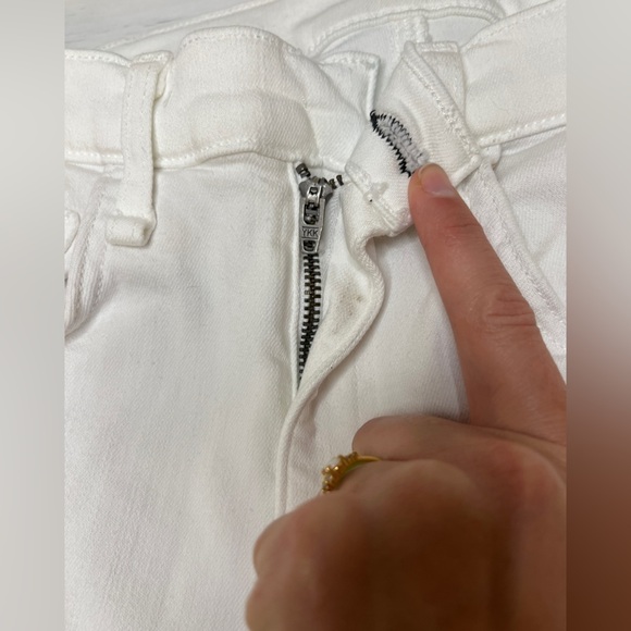 Rag & Bone Crop Flare White Jeans Raw Hem 26 - Picture 14 of 14